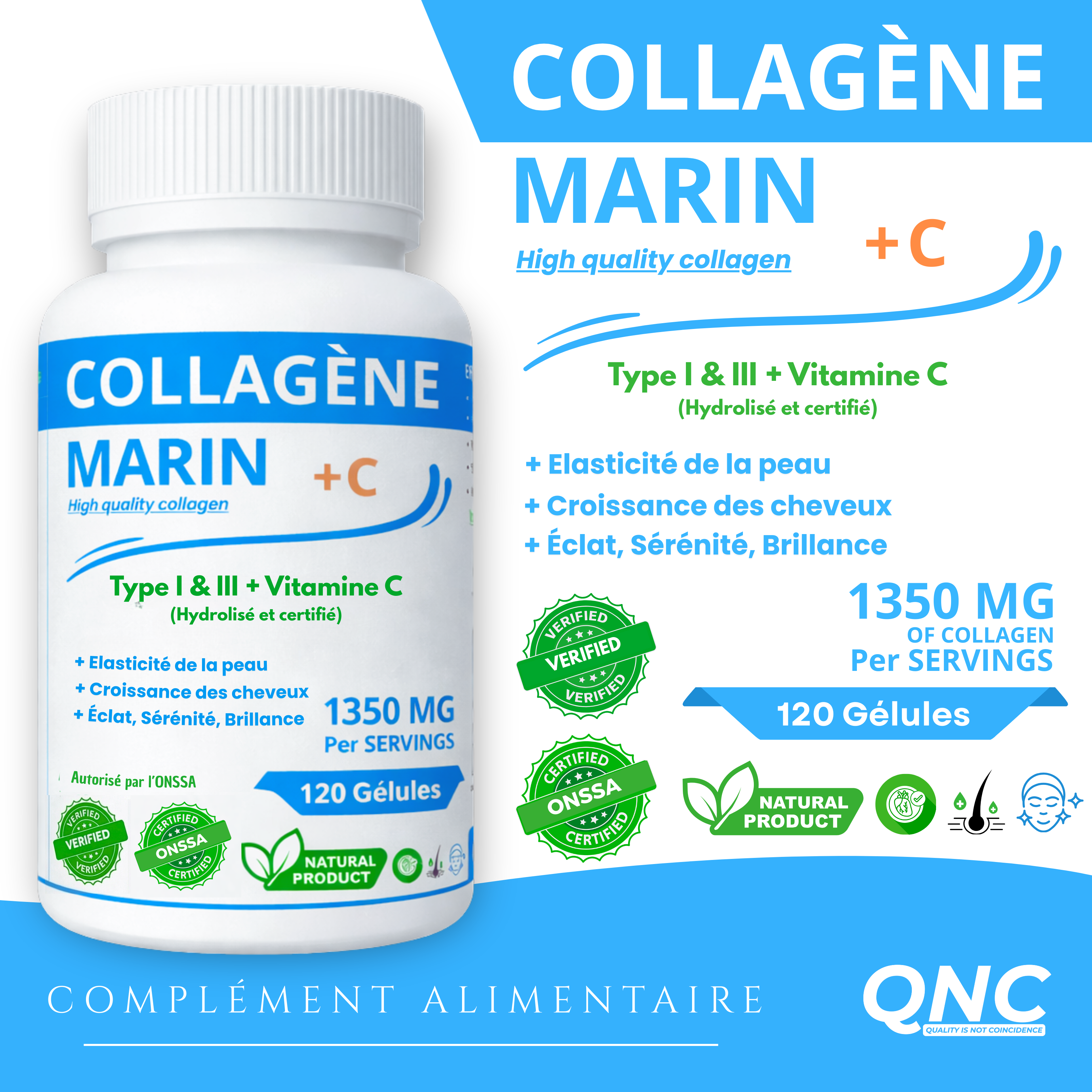 Collagène Marin + Vitamine C QNC
