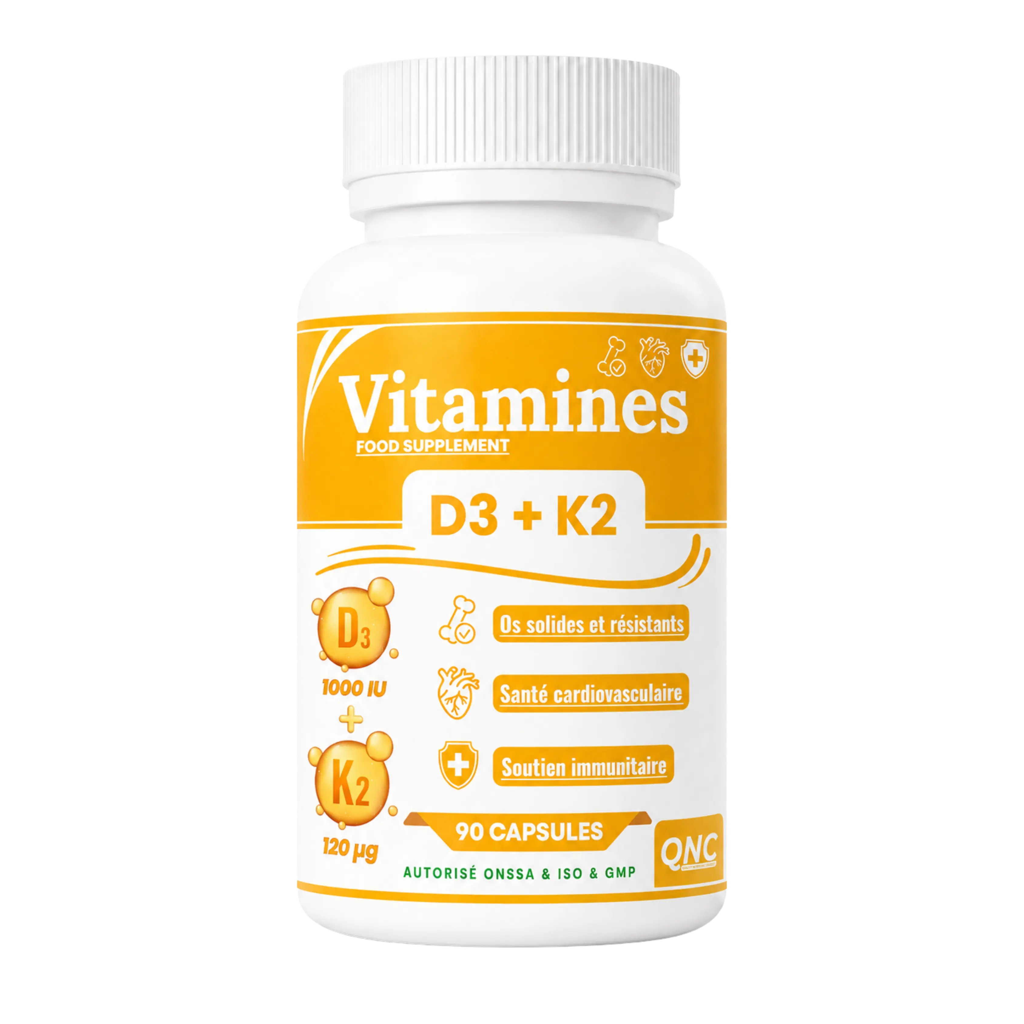 Vitamine D3 + K2 QNC